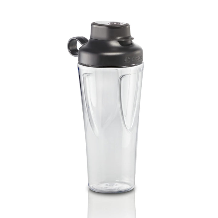 Bosch ToGo-Flasche MMZBT01B, Smoothie-ToGo-Flasche 0,6 L, bruchsicher, robust, Trinkflasche mit Deck