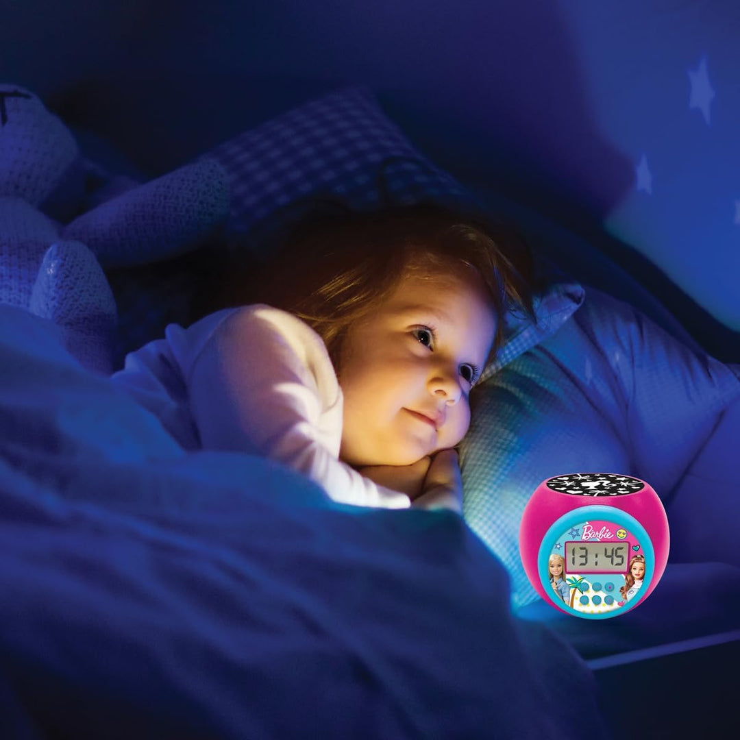 Lexibook, Barbie, Projektor-Wecker, RL977BB | Deckenprojektion, Timer, LCD-Display, Schlummerfunktio
