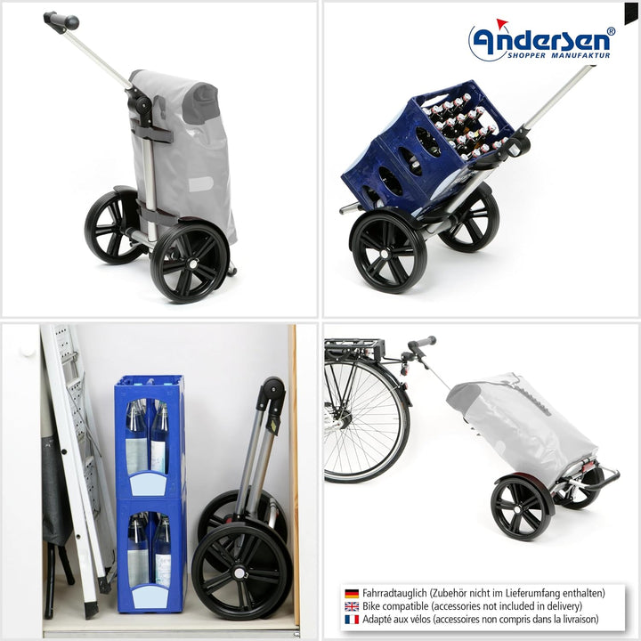 ANDERSEN Einkaufstrolley - Tura Shopper Hydro 3.0 schwarz, Schwarz