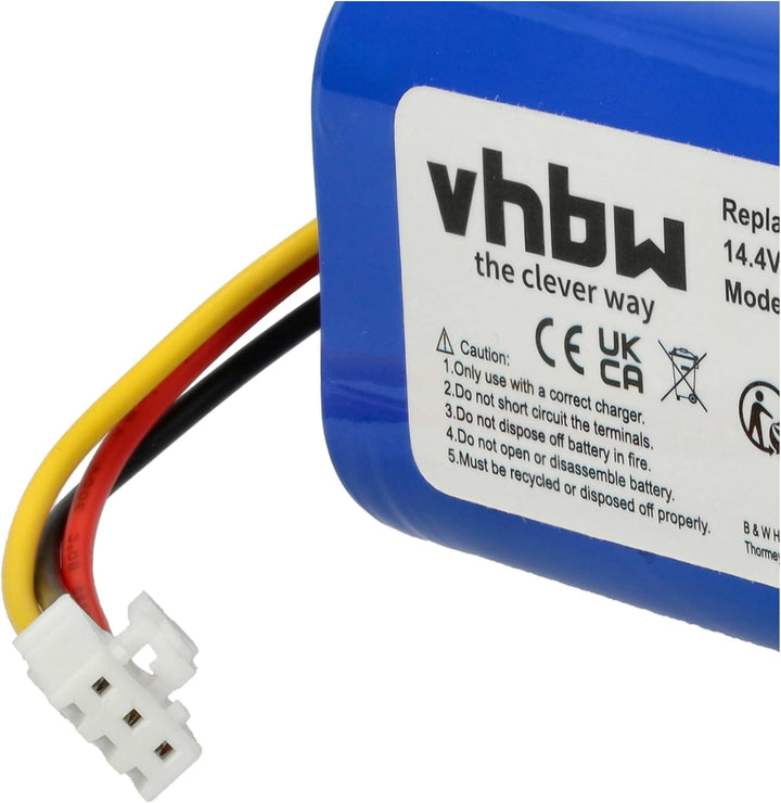 vhbw Akku kompatibel mit Proscenic 800T, 820S, 820T, 830T Home Cleaner Heimroboter (2600 mAh, 14,4 V