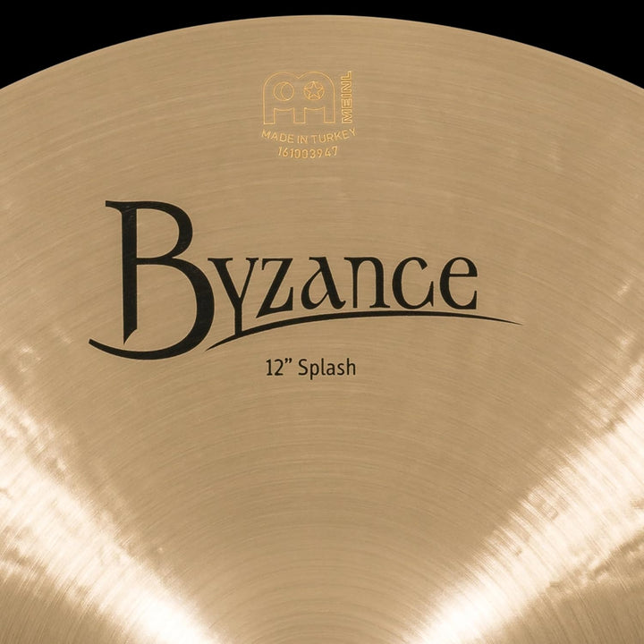 Meinl Cymbals Byzance Traditional Splash 12 Zoll (Video) Schlagzeug Becken (30,48cm) B20 Bronze, Tra