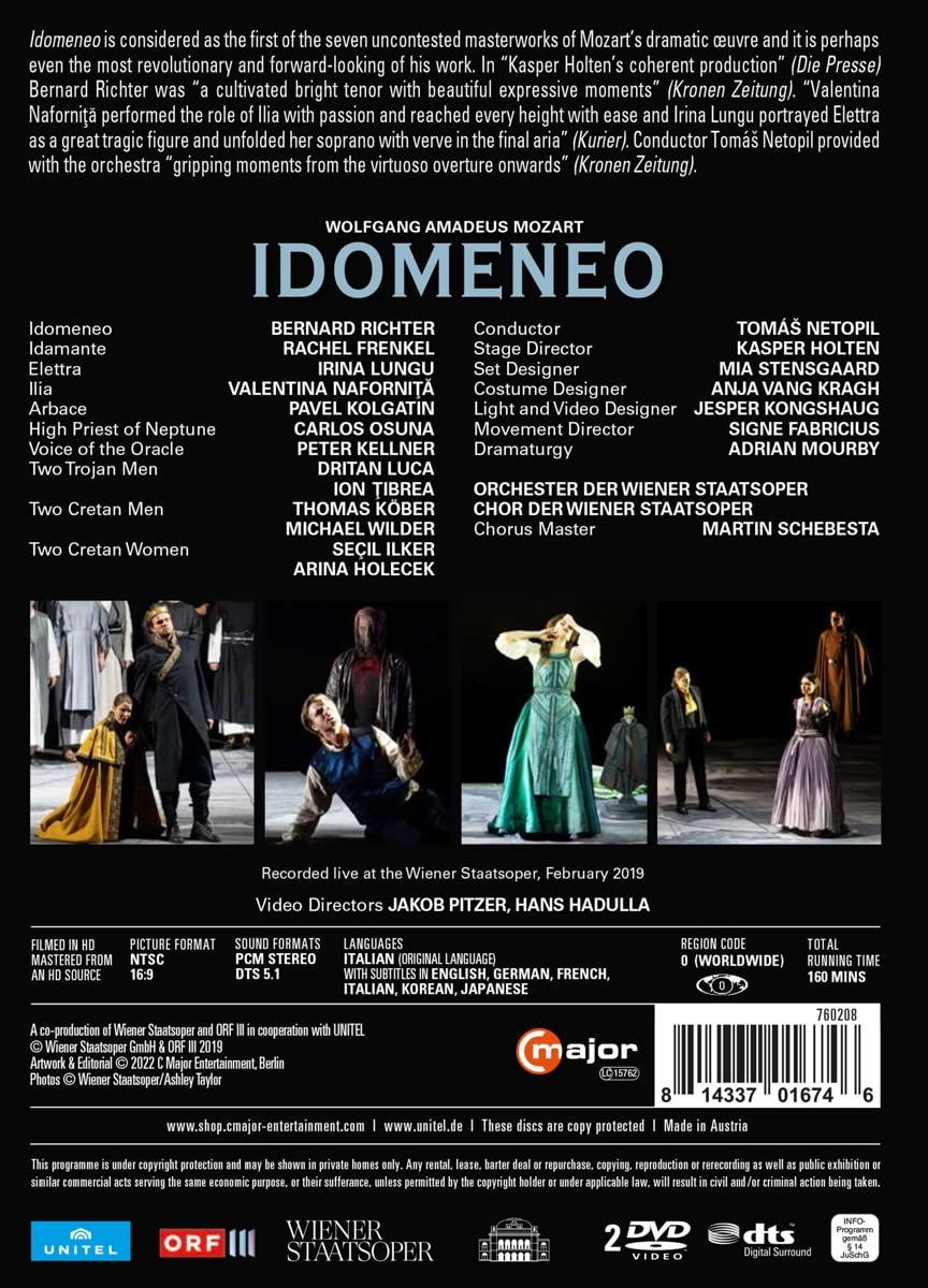 Mozart: Idomeneo [Wiener Staatsoper, Februar 2019], DVD