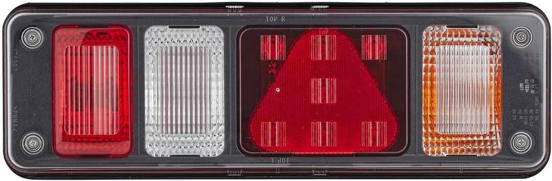 HELLA - Heckleuchte - Hybrid - 24V - Anbau/geschraubt - Lichtscheibenfarbe: glasklar - Stecker: Easy