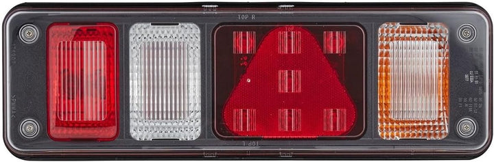 HELLA - Heckleuchte - Hybrid - 24V - Anbau/geschraubt - Lichtscheibenfarbe: glasklar - Stecker: Easy