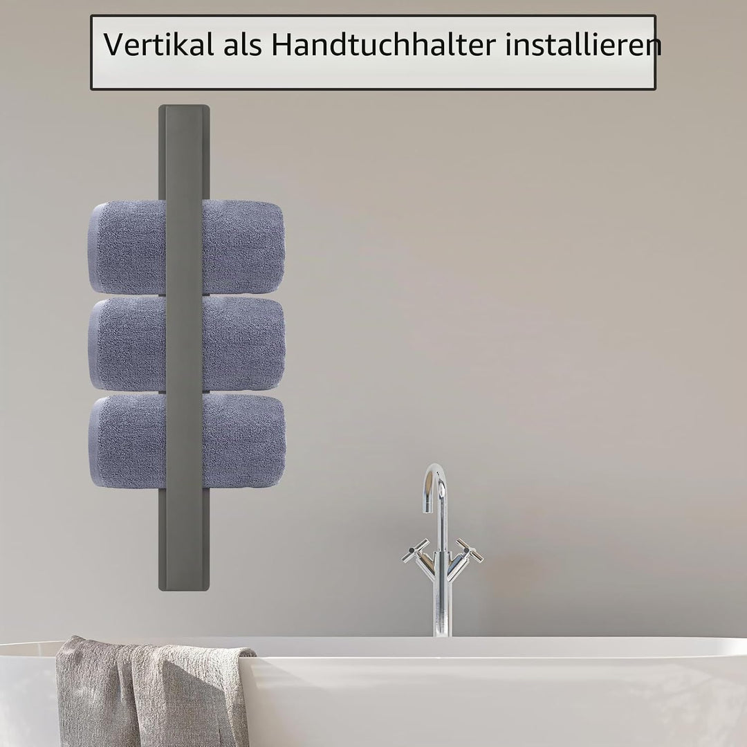 Badezimmer Handtuchstange Handtuchstange Selbstklebend oder Schraubmontage Edelstahl Wandmontierter
