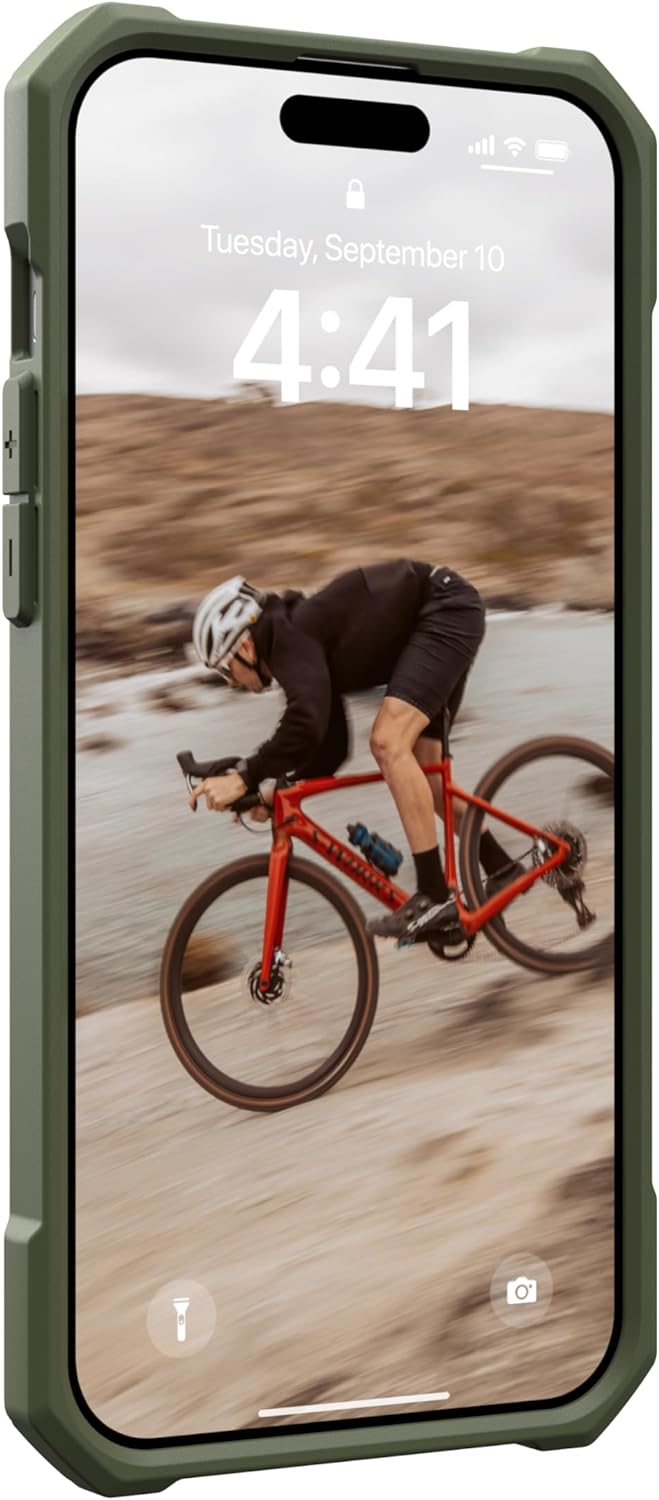 URBAN ARMOR GEAR Essential MS Case kompatibel mit Apple iPhone 15 Plus Hülle [50% recyceltes Materia