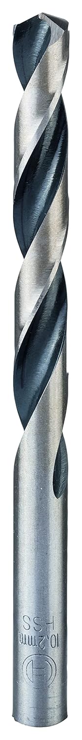 Bosch Professional 5 Stück HSS Spiralbohrer PointTeQ (für Metall, 10,2 x 87 x 133 mm, Zubehör Bohrsc