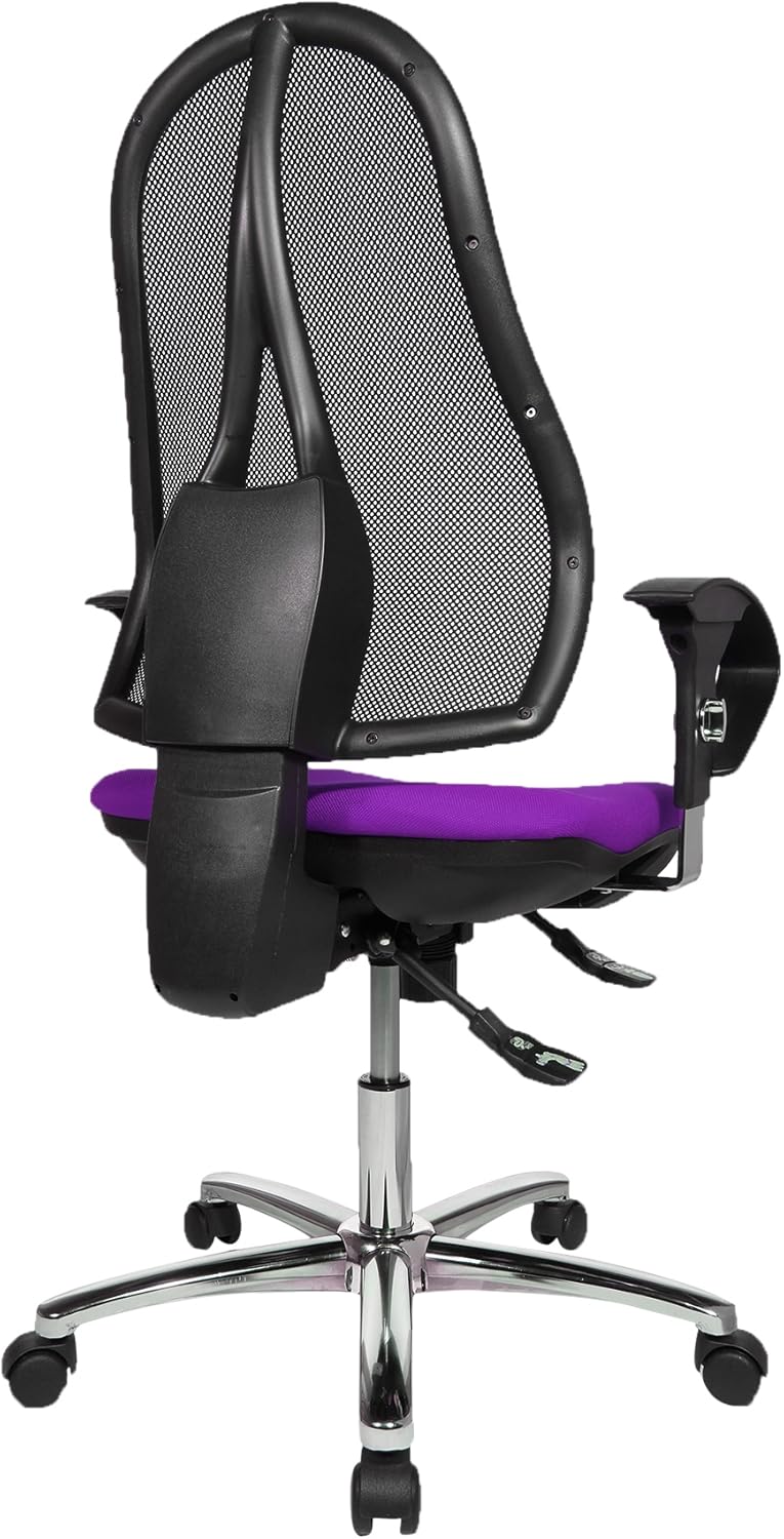 Topstar Open Point SY Deluxe, ergonomischer Syncro-Bandscheiben-Drehstuhl, Bürostuhl, Schreibtischst