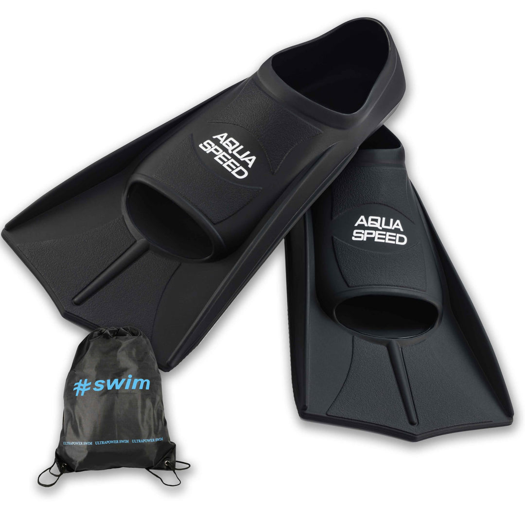 Aqua Speed Kurze Schwimmflossen für Erwachsene und Kinder I HIGH TECH | weiche Trainingsflossen I le