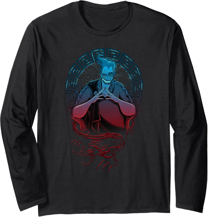 Disney Hercules Hades Geometric Framed Portrait Langarmshirt