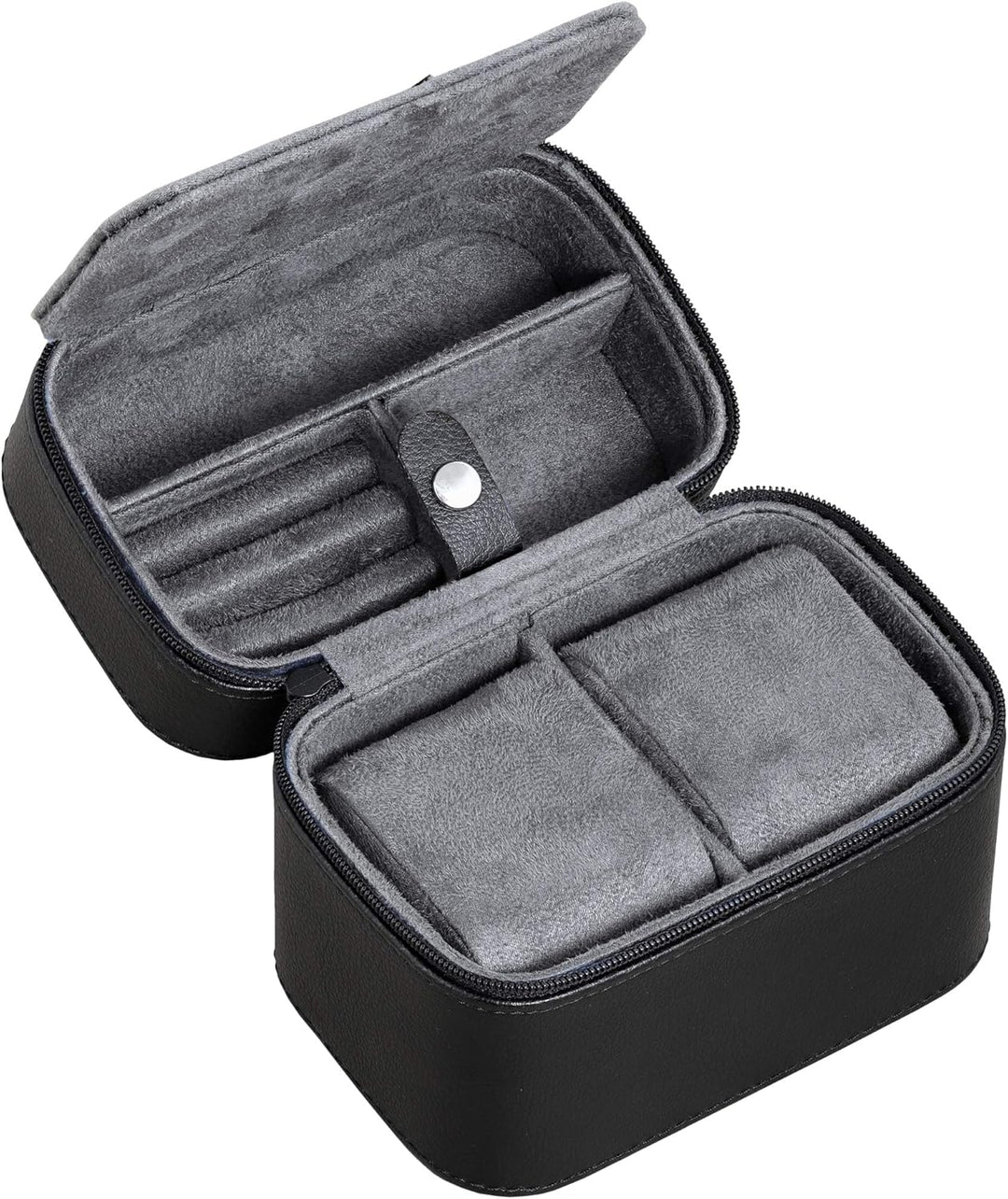 ROTHWELL Geschenkset 6 Slot Leder Uhrenbox und 2 Uhren Reiseetui - Luxus Uhrenetui Organizer, Aufbew