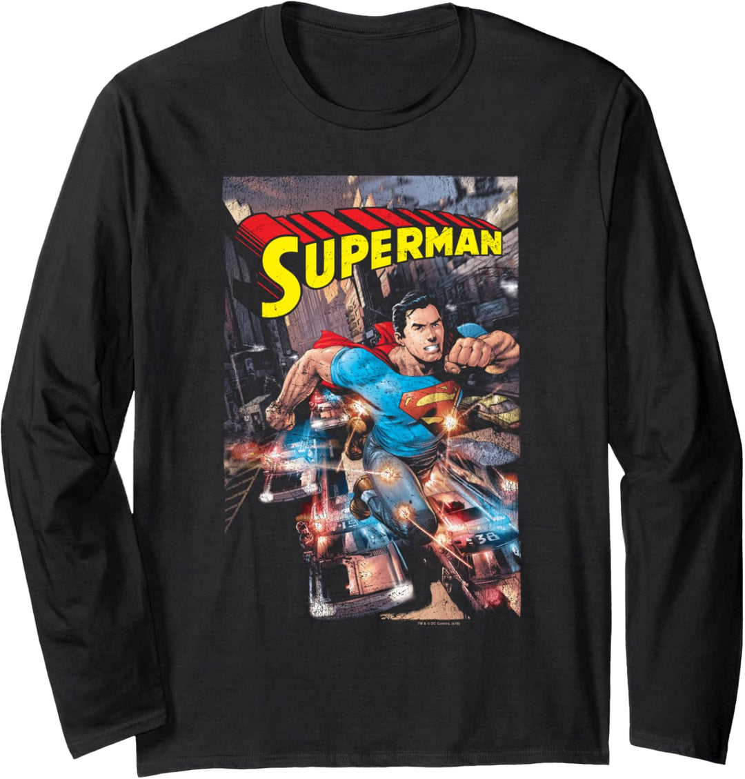 Superman Action One Langarmshirt
