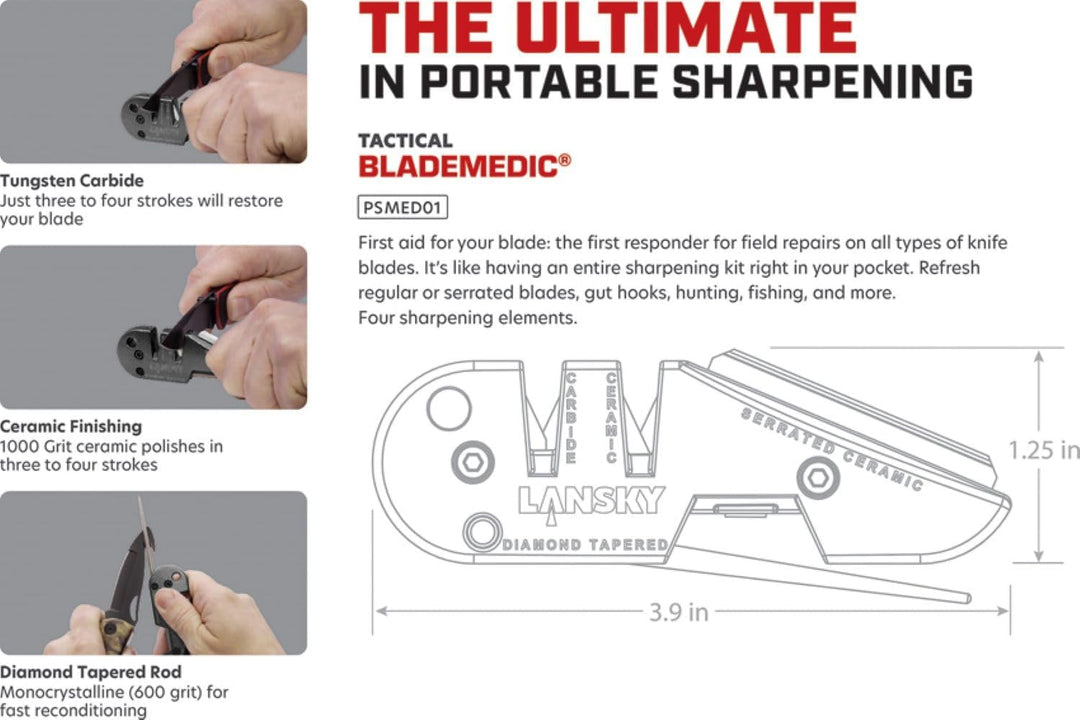 Lansky Outdoor Messerschärfer Blademedic, Stahl, Stahl