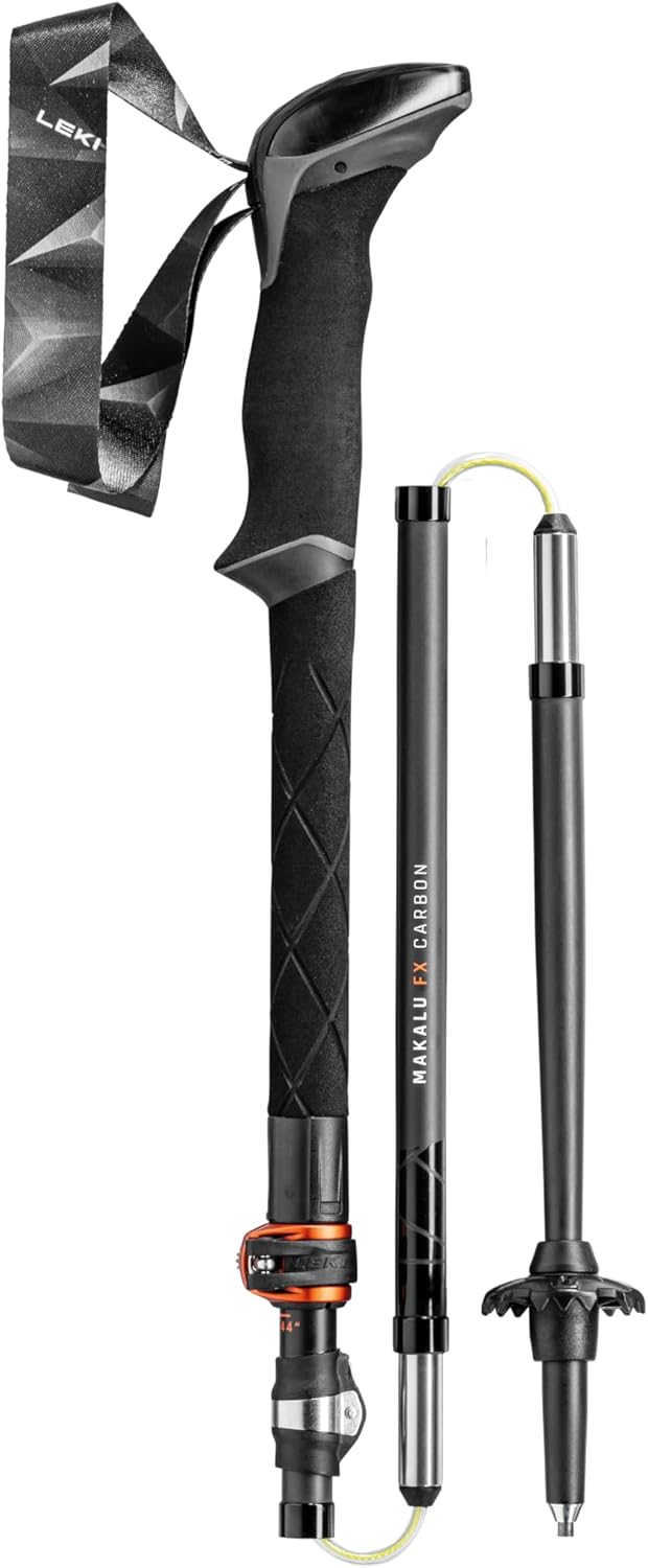 Leki Makalu FX Carbon Stöcke black-orange-naturalcarbon 110-130cm, black-orange-naturalcarbon 110-13