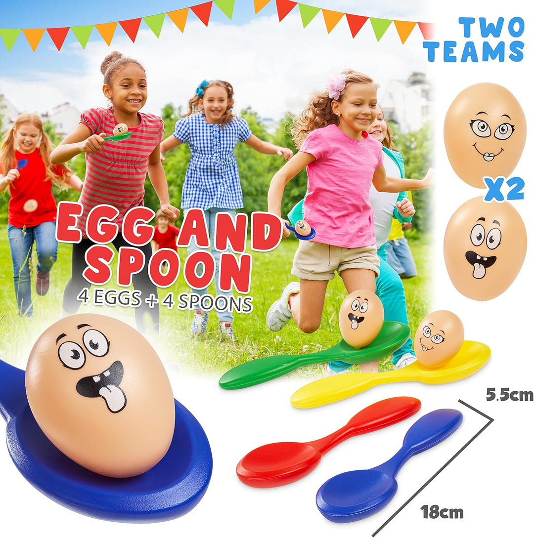 KreativeKraft Outdoor Spiele für Kinder Set Kindergeburtstag Spiele für Draussen Party Wurfspiele Ga