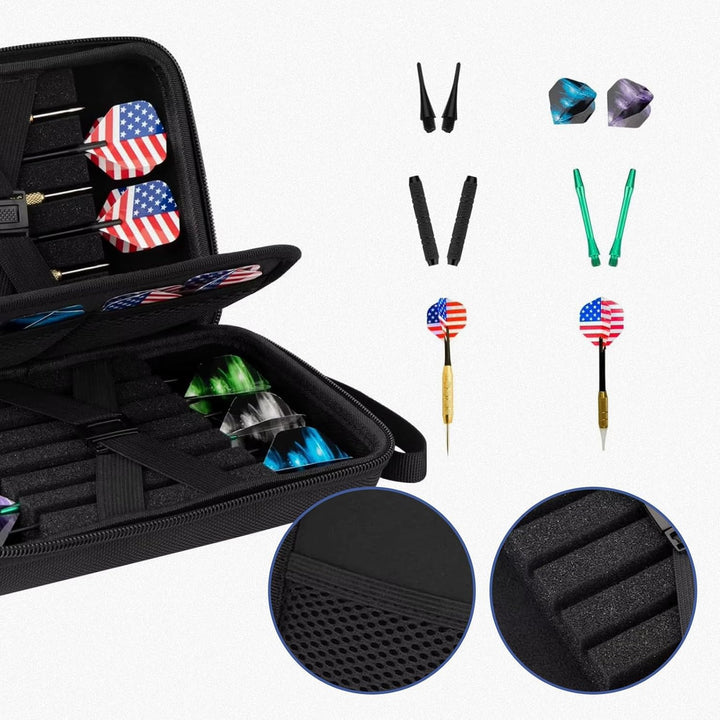 Darttasche mit Schutz Professioneller Dartkoffer für Dart Zubehör,Eva dartpfeile Tasche Dart Case fo