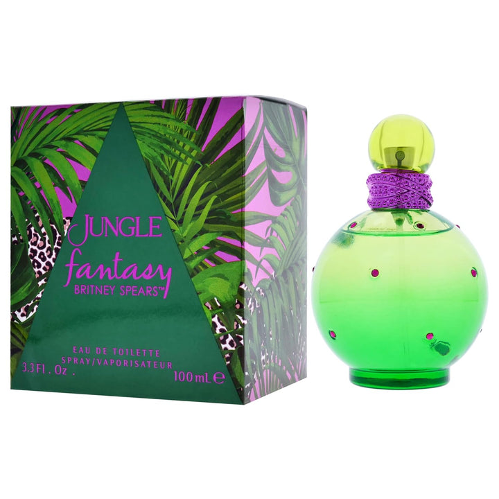 BRITNEY SPEARS Jungle Fantasy, exotisches Eau de Toilette, Spray, Blumig und Funkelnd, 100 ml, 100 m