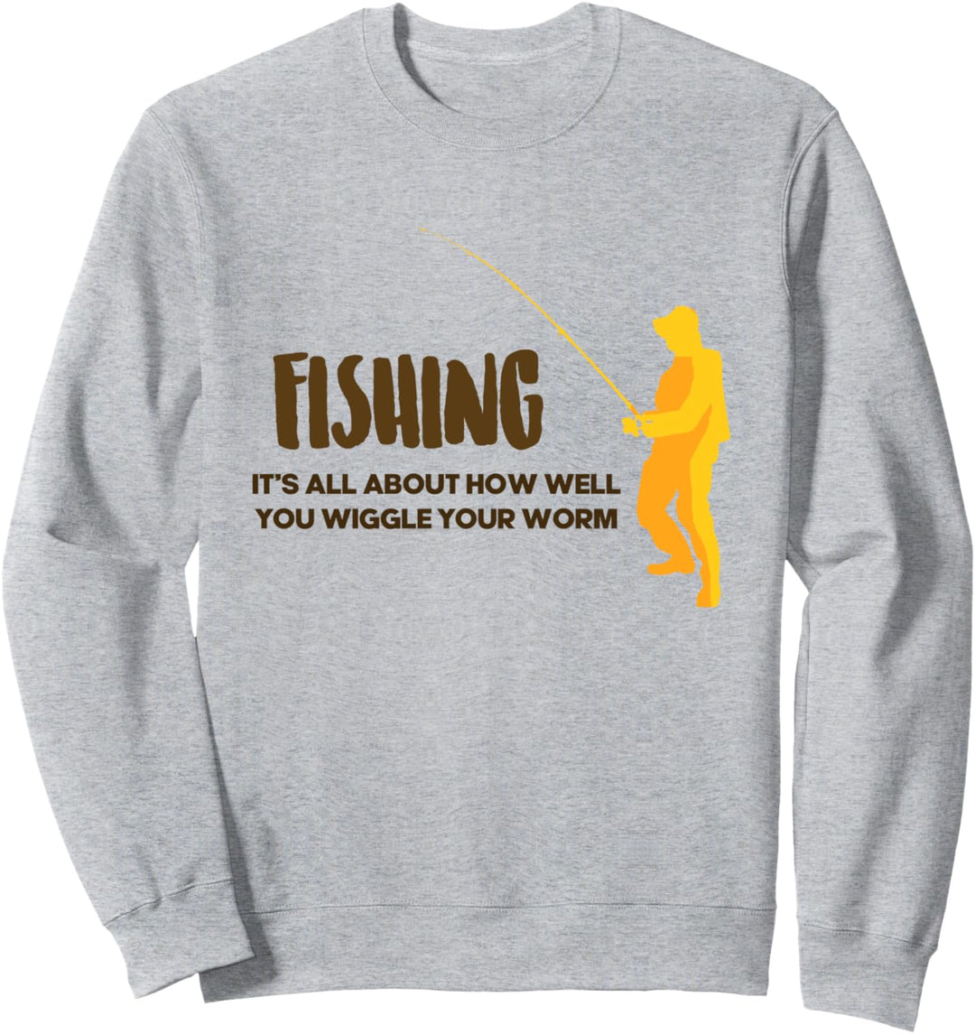 Lustiger Angler, Vater, Angeln, See, Leben, Fischer Sweatshirt