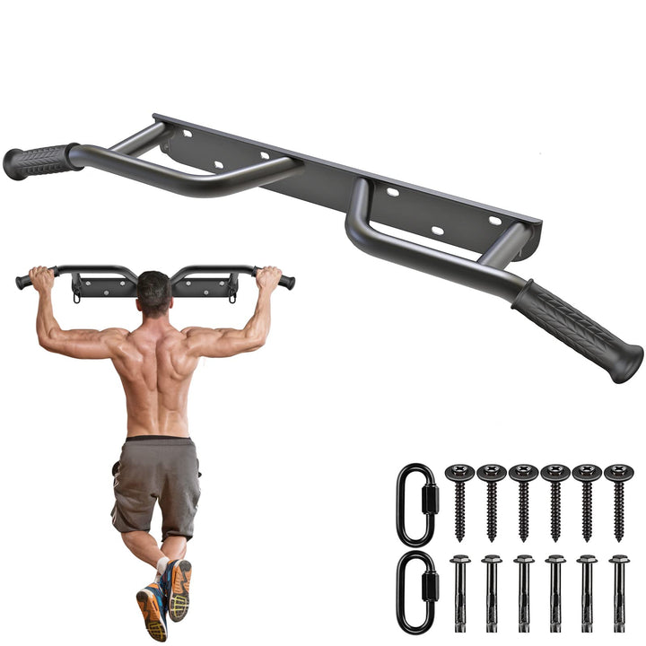 Kipika Heavy Duty Ceiling Mounted Pull Up Bar, Highly Adjustable, Multifunctional Chin Up Bar