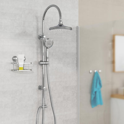 EISL Duschset SOMMERREGEN, Duschgarnitur mit Regendusche (Ø 220 mm) und Handbrause 3 Strahlarten, id