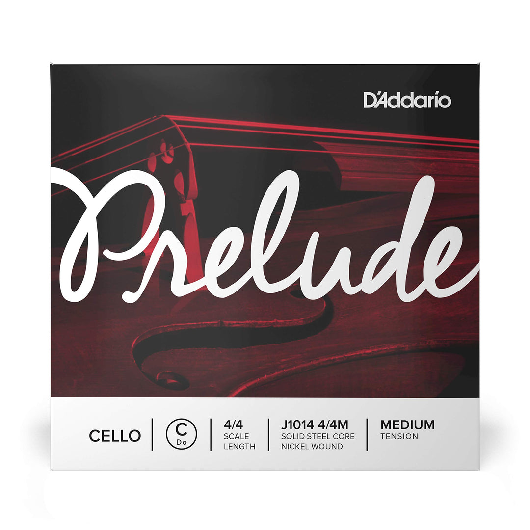 D'Addario J1014-4/4M Prelude Cello Einzelsaite 'C' Nickel umsponnen 4/4 Medium 4/4 Scale C String, 4