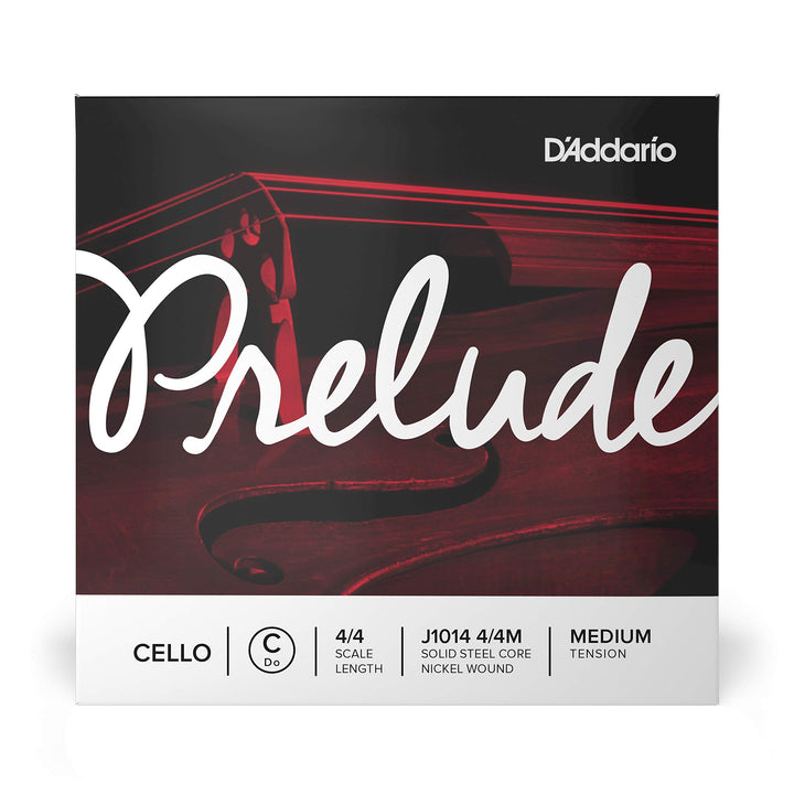 D'Addario J1014-4/4M Prelude Cello Einzelsaite 'C' Nickel umsponnen 4/4 Medium 4/4 Scale C String, 4