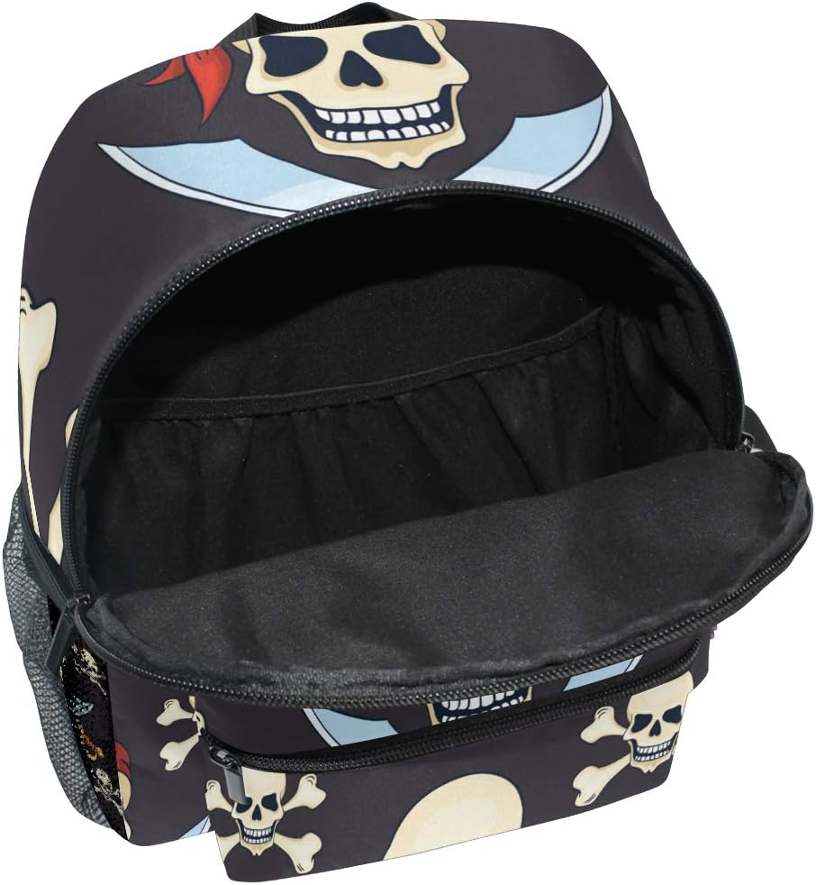 Kinderrucksack Piratenschädel Kindergarten Kindergartentasche für Kleinkinder Mädchen Jungen