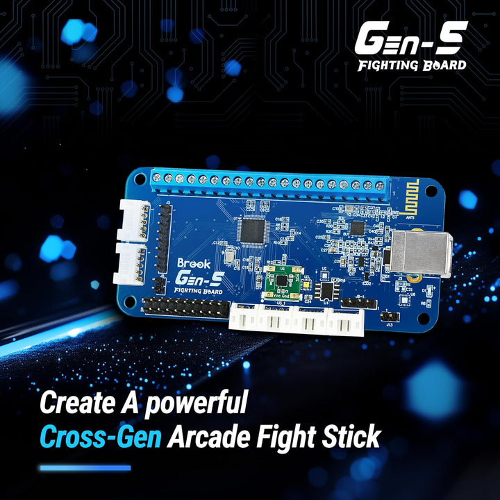 Brook Gaming GEN 5 Wired Fighting Board – Kompatibel mit PS5, PS4, NS, NS2 und PC/Ultra-niedrige Lat