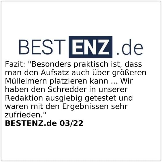 General Office Papierschredder: Aktenvernichter für 6 Blatt A4 und Karten, Streifenschnitt, 8 Liter