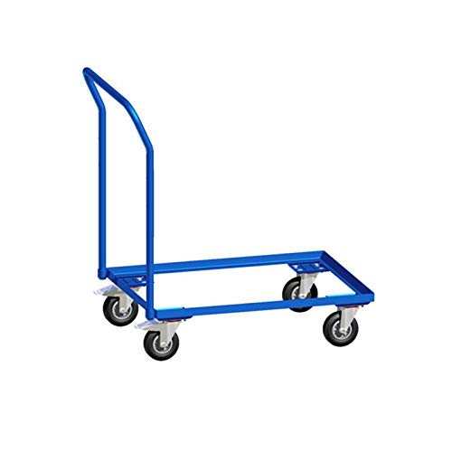 Fetra Eurokasten-Roller 250 kg, offener Rahmen, mit Rohrschiebebügel