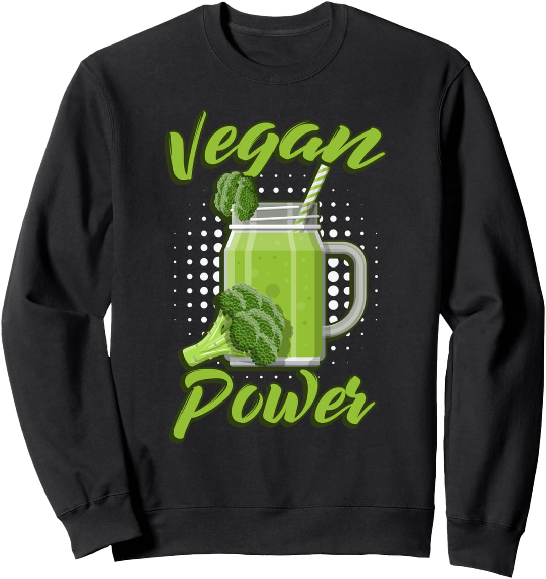 Veganer Power Broccolli Smoothie Smoothie Sweatshirt