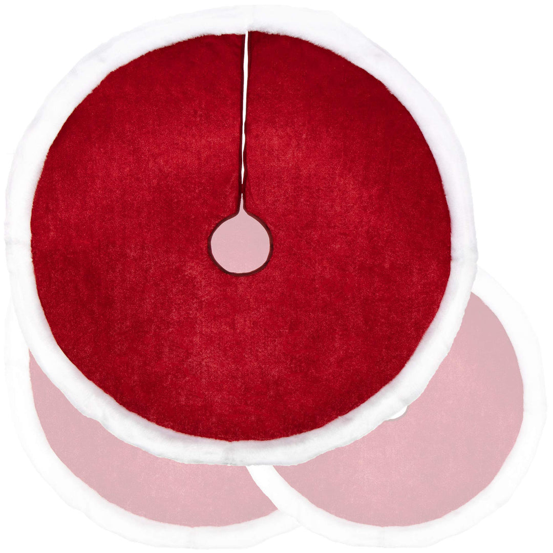 COM-FOUR® Premium Weihnachtsbaumdecke zum Schutz vor Tannennadeln - runde Christbaumdecke für den Li