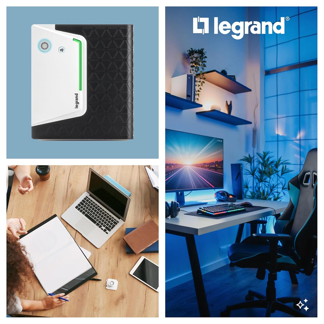 LEGRAND, USV-Anlage Keor SP mit 2000 VA/1200 W - 6x IEC-Steckdosen - Batterie 12V/9Ah, AVR, LED-Moni