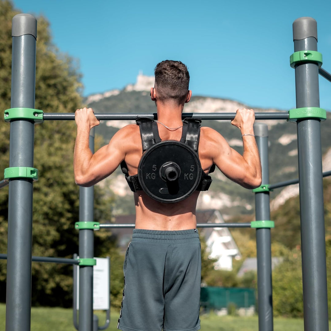 DJAK - Gewichtsweste für Calisthenics, CrossFit und Laufen – Geeignet für olympische Gewichtsscheibe