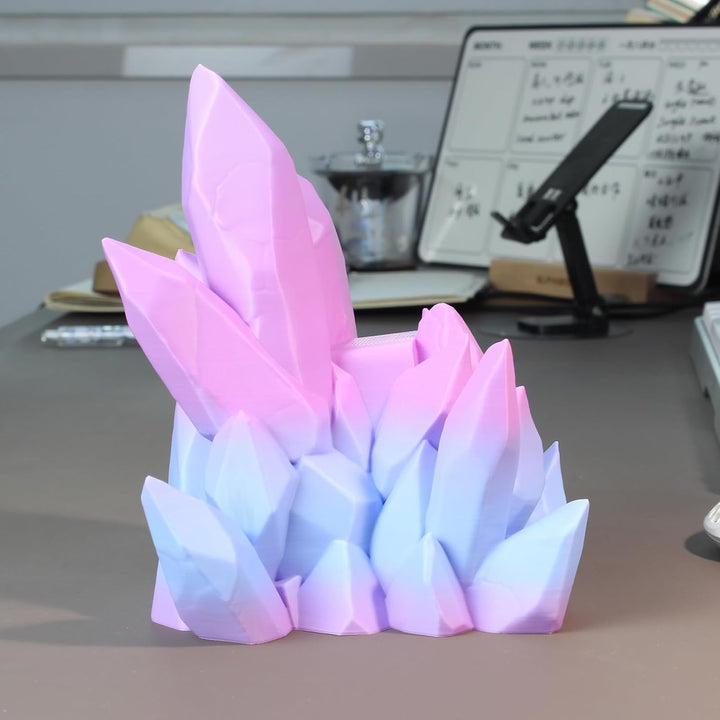 3D Druck Controller Ständer Kristall Design Rosa Blau Rosa-Blau, Rosa-Blau