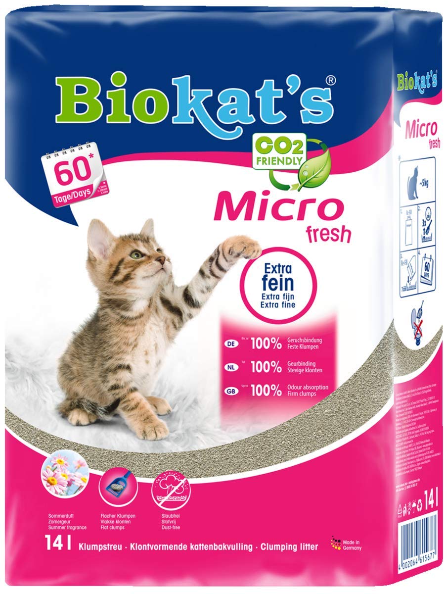Gimborn 615677 Katzen Streu Biokat Micro Fresh PE 14 L