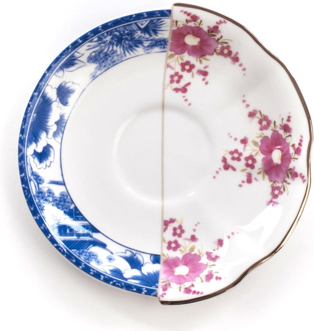 SELETTI Teetasse mit Untertasse aus Porzellan Hybrid-Zenobia