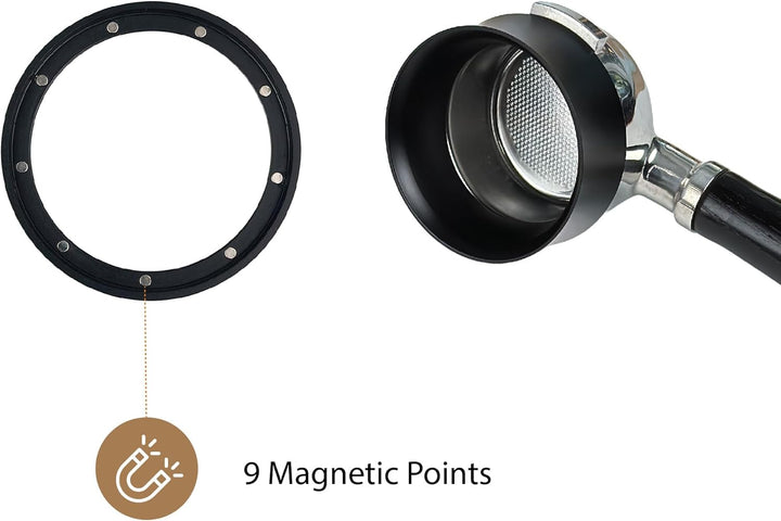 MiiCoffee 58 mm magnetischer Dosiertrichter – Espresso-Kaffee-Dosierring – eloxiertes Aluminium mit
