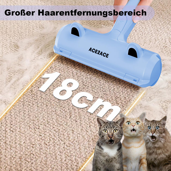 ACE2ACE Fusselrolle Tierhaare, Tierhaarentferner, Fusselbürste Tierhaare für Hundehaare und Katzenha