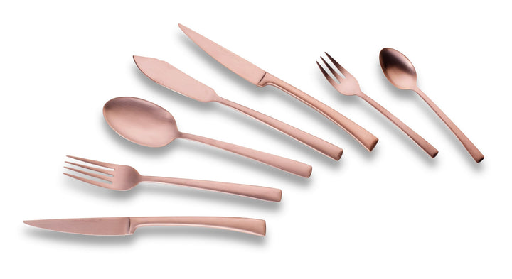 ECHTWERK Tafelbesteck Avelino, Bronze Edition, 42-teilig, Essbesteck für bis zu 6 Personen, Edelstah