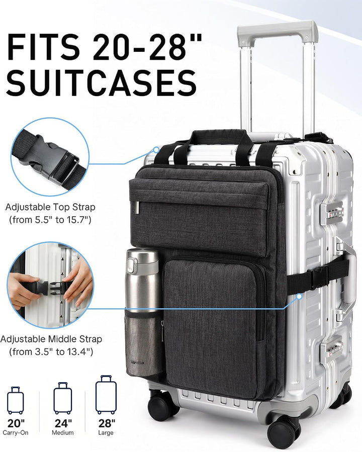 BS-VOG Über-Koffer-Organizer für Handgepäcktasche mit Getränkehalter | Packing Cubes für Koffer, ver