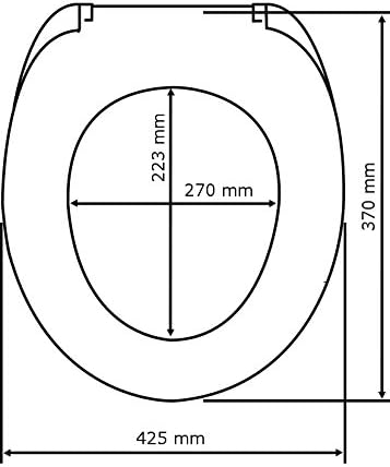 WENKO WC-Sitz Wood, stilvoller Toilettensitz mit Holz-Optik, folierter WC-Deckel mit rostfreier Edel