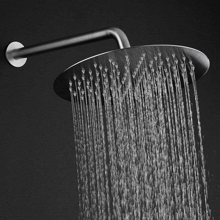 40.5cm Runden Regenbrause - Voolan Kreisförmiger Gross Hochdruck Duschkopf aus Edelstahl 304 - komfo