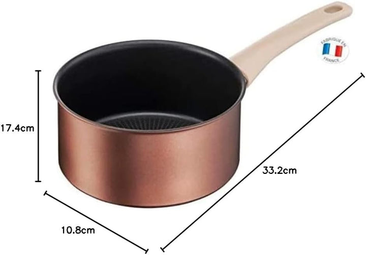 Tefal EFAL ECO-RESPECT Kasserolle 16 cm/1,5 l antihaftbeschichtet Induktion G2542802 16 cm Kochtopf