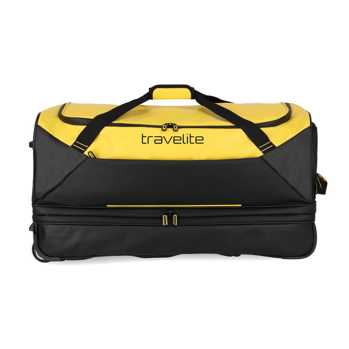 Travelite Trolley Reisetasche mit Rollen aus wasserabweisendem Material, Basics Weichgepäck Rolltasc