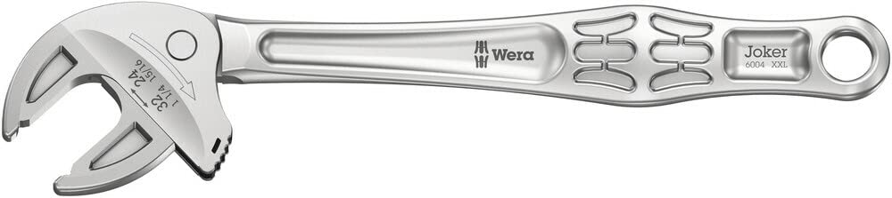Wera '05020102001 6004 Joker XXL Selbstjustierender Maulschlüssel, 24-32 (15/16"-1 1/4"), 6004 Joker