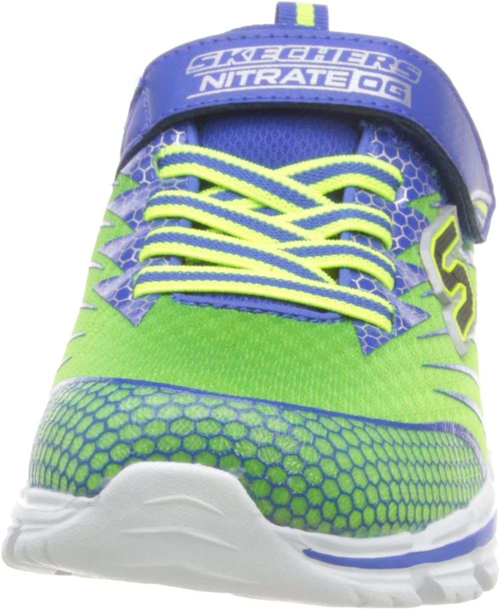 Skechers Jungen 403900l Lmbl Sneaker 27 EU Limettengrün Blau Silberfarbener Rand, 27 EU Limettengr&#