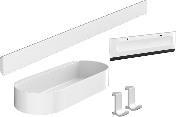 hansgrohe WallStoris - Duschset, Zubehör Set für die Dusche ohne bohren, Badezimmer Set 4-teilig, Wa