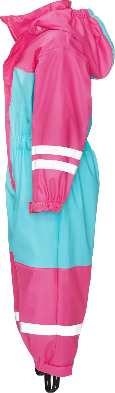 Playshoes Unisex Kinder Regen-Anzug mit Fleece-Futter Warmer Wasserdichter Matschanzug Regenbekleidu