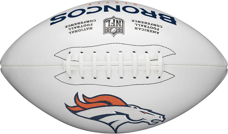 Wilson NFL Logo Autograph Football Autogramm, Live Autogramm von Live Signatur, Autogramm, Live Auto